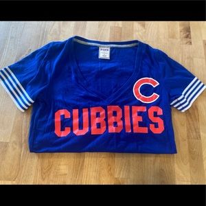 Chicago Cubs Short Sleeve V-Neck